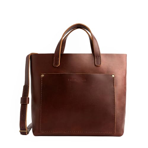 Image of Portland Leather Goods Medium Crossbody Tote for Women - Handmade from the Finest Full-Grain Hides | Handmade