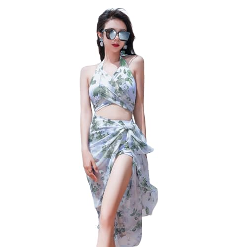 [Ishihara liacceai] 水着 レディース 体型カバー ビキニ パレオ付き ショートパンツ 大きいサイズ 春 夏 3セット