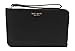 Kate Spade New York Cameron Medium L-Zip Leather Wristlet Pouch Wallet Black