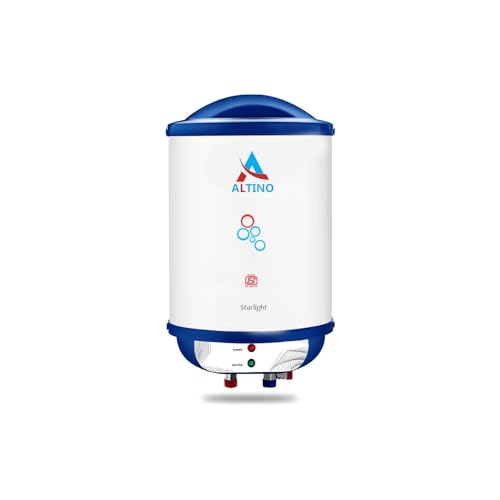 Altino Geyser Storage Water Heater- 15 Litre| Water Heater for Home, 5 Star Rated Automatic Water Heater, Water Geyser, Water gejar, Electric Geyser| 2 Year Warranty (15, Circular, 1, starlight) Altino Geyser Storage Water Heater- 15 Litre| Water Heater for Home, 5 Star Rated Automatic Water Heater, Water Geyser, Water gejar, Electric Geyser| 2 Year Warranty (15, Circular, 1, starlight)