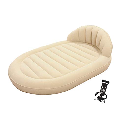 Camping en plein air confortable avec le lit gonflable rehaussé MU double couche