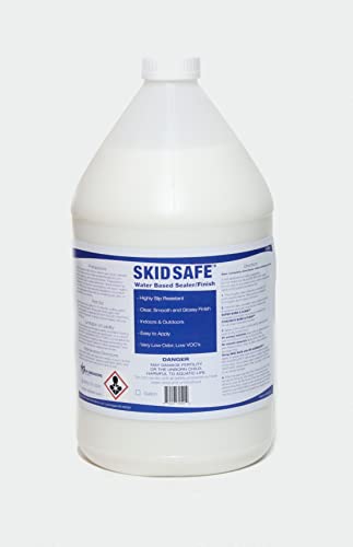 Image of SKID SAFE Water Based No-Slip Sealer & Finish | Non-Slip Sealer & Coating for Slippery Floors | Easy Application | Exterior & Interior