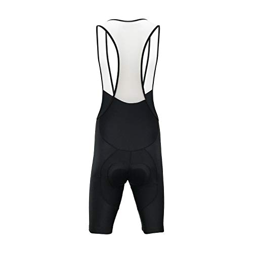 LEADER CYCLING Men’s Cycling Bib Shorts Bike Bicycle Compression Quick Dry Summer Pants with 3D Breathable Padded (Medium, Black) - Thumbnail 5