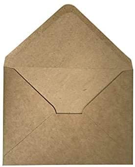 Accuprints Brown Envelopes Pack of 25 (5 x 7) inches | Unique design Texture Hand made envelopes for wedding/party/office use/gift | Size 5 X 7 inches (Brown, Pack of 25)