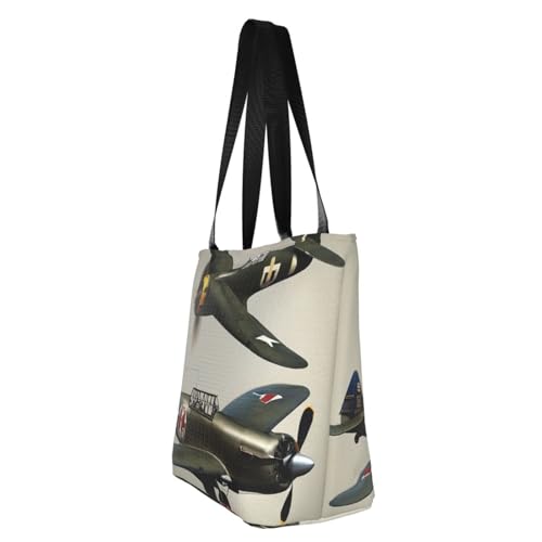 World War 2 Aircraft Airplane02 Print Comfortable Shoulder Bag Summer HandbagTravel Beach Work Daily Use Versatile Carry4