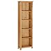 vidaXL Bibliothèque Etroite Etagère à Livres Meuble de Rangement Armoire à Livres Bureau Maison Intérieur 52x22,5x170 cm MDF Bois de Chêne Massif