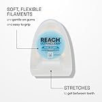 REACH Ultraclean Dental Floss, Mint, Plaque Remover for Teeth, Shred Resistant, Waxed, Easy on Gums & Teeth, Mint, Oral Care, PFAS Free, for Adults & Kids, 6 Pack, 30 yd - Image 3