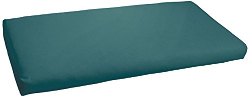 Sorra Home AMCS104294 Bench Cushion, 1 Count (Pack of 1), Poly Solid-Peacock