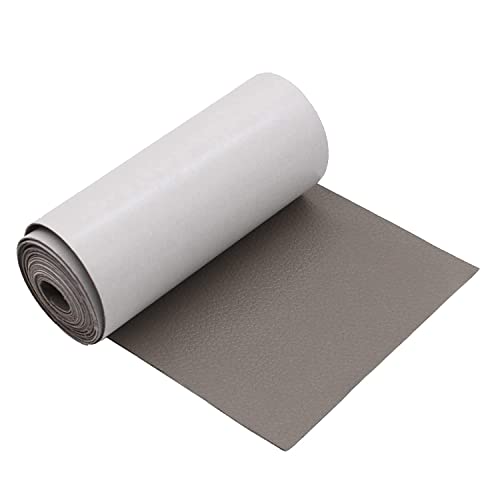 Parches de reparación de piel, 4 x 65 pulgadas, cinta autoadhesiva de reparación de piel, parches de cuero para sofá, asientos de coche, bolsos, chaquetas, parches de primeros auxilios (gris) Cover