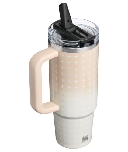 Image of STANLEY Quencher ProTour Flip Straw Tumbler with Leakproof Lid 30 oz | Built-In Straw & Handle | Cupholder Compatible for Travel | Insulated Stainless Steel Cup | BPA-Free | Champagne Plus