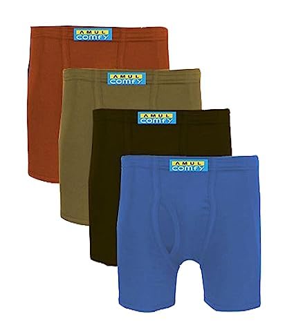 amul comfy Men's Cotton Trunks (Pack of 5) (Bhar3018_Color May Vary_90 cm)<br>-picture-21