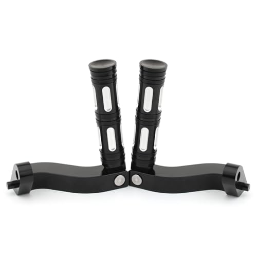 Support de pédales arrière de moto avec repose-pieds de montage réglable