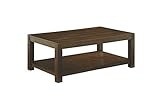 Ashley Furniture Signature Design - Grinlyn Coffee Table - Cocktail Height with Lower Shelf - Rectangular - Rustic Brown