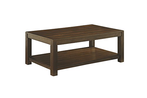 Signature Design by Ashley Grinlyn Rustic Brown Rectangular Cocktail Table