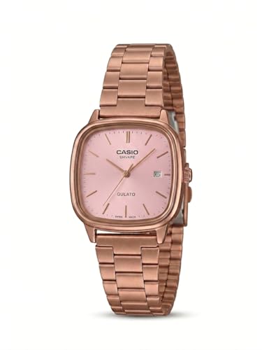 Image of CASIOO Vintage Analog Watch for Girls | Classic Retro Design Wrist Watch | Stylish Leather Strap Watch for Teens & Women | Elegant Casual | Watch for Girls