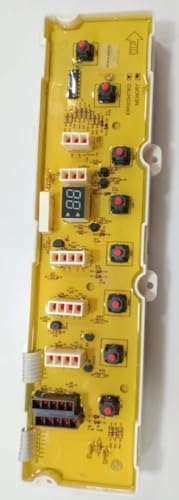 Image of Replacement PCB EBR63547802 with Memory, for L.G.E Top Load Washing Machine, 8 Button Small Display