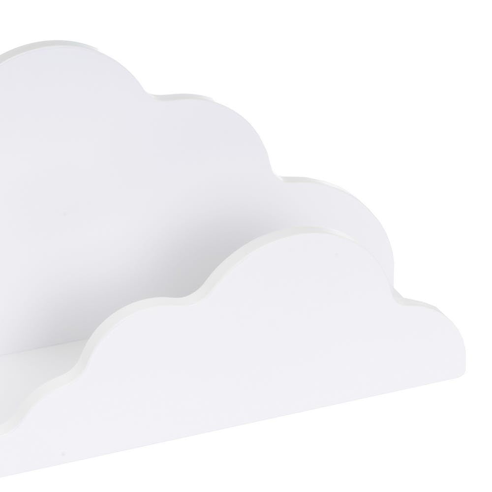 Étagère en Forme de Nuage en MDF Bois Blanc