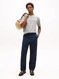 Tommy Hilfiger Męska koszulka Small Crest Outline TEE MW0MW40011 S/S, szara, S, Szary (średni szary wrzos), S