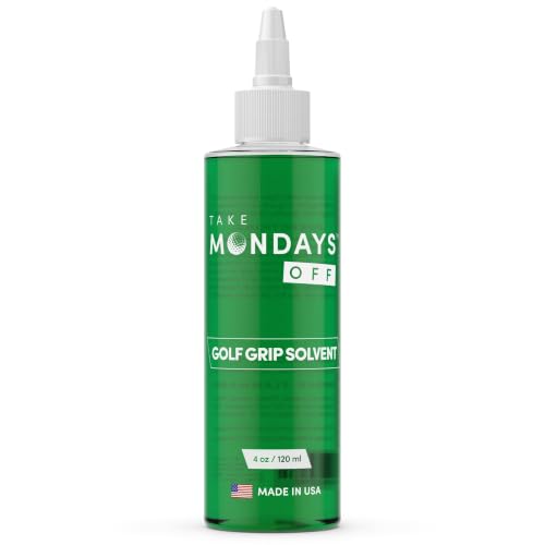 Take Mondays Off Golf Grip Solvent (4 oz) - Professional Grip Solvent for Regripping Golf Clubs