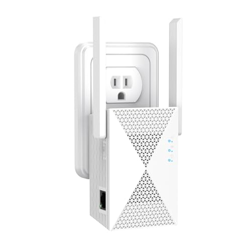WiFi Extender Signal Booster, Internet Extender WiFi Booster, with Ethernet