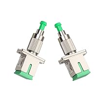 2pcs FC Male APC to SC Female APC Adapter Connectors APC Singlemode Fiber Optical Coupler Adapter FC Male to SC Female Single Mode