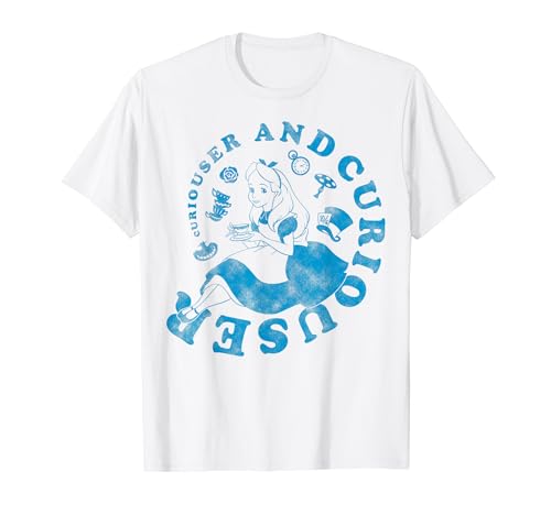 Alice In Wonderland Curiouser And Maglietta