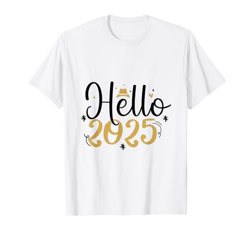 Bonjour joyeux Bienvenue au Nouvel An 2025 T-Shirt