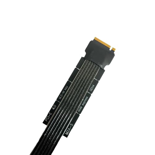 Sintech M.2 NGFF Key M to PCIe 4.0 16x Graphics Card Riser Adapter Card,Nvme to PCI-e PCI-Express 4.0 16X Extension Cable 25cms,Compatible with RTX4090-RTX3060 RX7900 RX6950XT-RX6500XT - Thumbnail 5