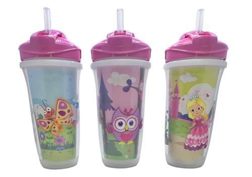 Playtex Baby Sipsters Stage 3 Straw Cups, Spill-Proof, Leak-Proof...