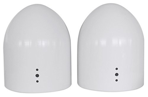 Pair Rockville 7.7" White Aluminum Wakeboard Tower Speaker Pod Enclosures (MAC80W)