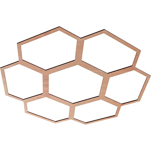 Image of Ekena Millwork 34 inchOD x 14 1 /2 inchID x 1 /4 inchT Florin Wood Fretwork Pierced Ceiling Medallion, Cherry
