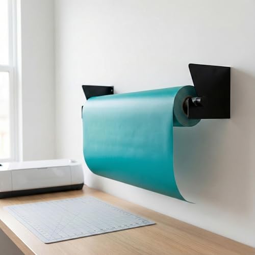 Wall Mount Roll Rack Holder - Adjustable 2 to 5ft Heavy Duty