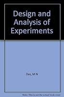Design and Analysis of Experiments 0852261586 Book Cover