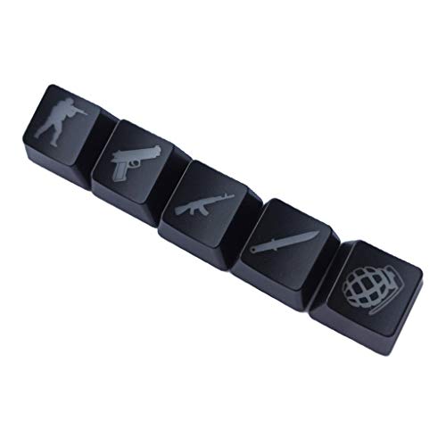Sara-u 5Pcs OEM R4 Profile ABS Backlit Keycap Gaming Keycaps...