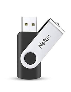 Netac 128 GB Chiavetta USB 3.0，Rotazione a 360 ° Pen Drive，USB Flash Drive Velocità di Lettura fino a 90 MB/s，Thumb Drive Memoria Stick