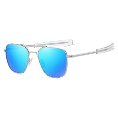 06 Silver Frame/Blue Mirror Lens