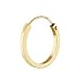 Produktbild NKlaus EINZEL 585 gelb Gold CREOLE Ohrring Ohrschmuck flach Goldohrring 16mm 1845