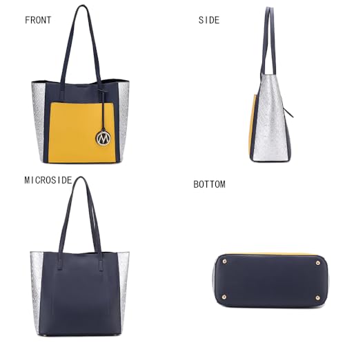 Image of MKF Collection Tote Bag for Women, vegan Leather Large Top Handle Handbag Fashion Shoulder Bag Purse By Mia K