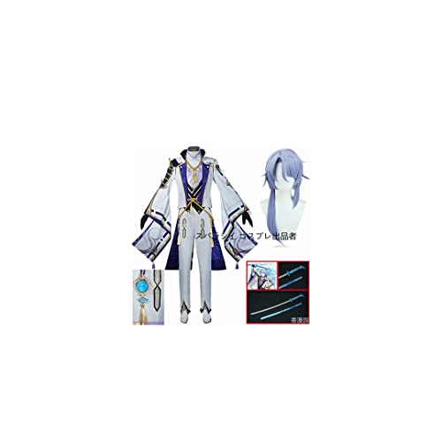 Amazon.co.jp: フルセット 衣装+専用ネット+ウィッグ+武器 原神