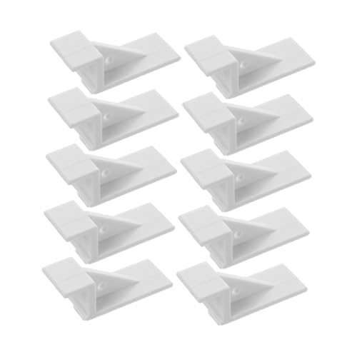 UTHCLO 10個 冷蔵庫仕切りクリップ 冷凍庫棚用 多用途ザーデバイダー 滑らかなエッジで 設計 省スペース収納向け 冷蔵庫パーツ