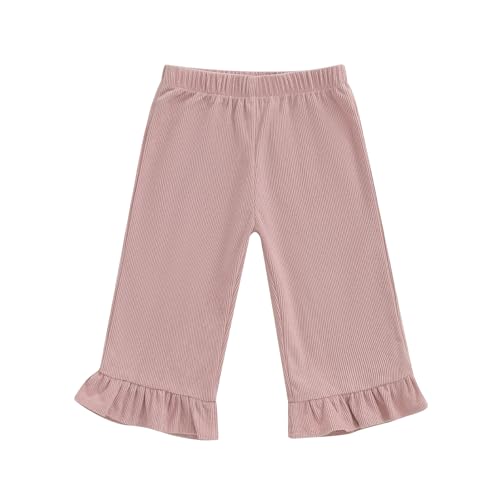 Toddler Pants Girls Cute Ruffle Hem Bottoms Baby Girl Spring Fall Winter Outfit 6 12 18 24 Months 2T 3T 4T
