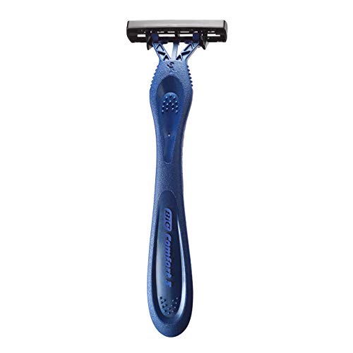 Aparelho de Barbear BIC Comfort 3, Pele Normal, Azul, 3 Lâminas, c/ Fita Lubrificante, 9300301, Emba