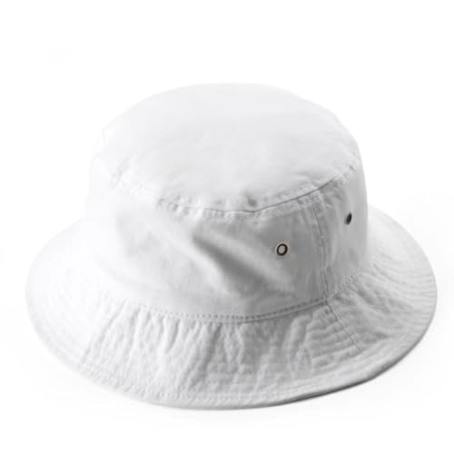 KeepSa Fischerhut Baumwolle Damen/Herren Faltbar Einfarbig Bucket Hat...