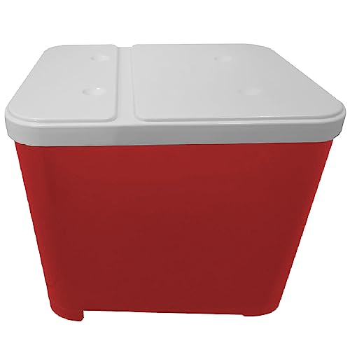 Porta Ração Vermelho para 15 kgs - Furacão Pet