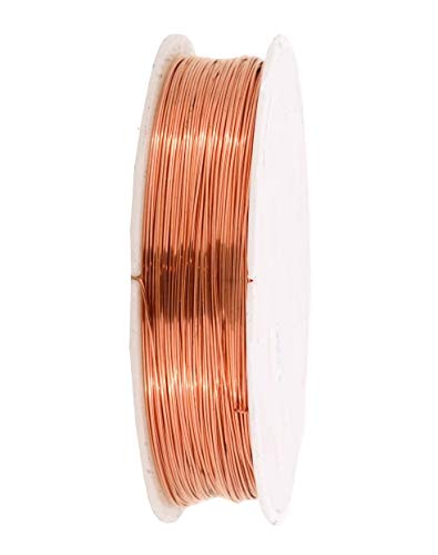 Image of ART IFACT 20 Meters of Bare Copper Wire of 26 Guage (0.457mm) - Dead Soft - 99.9% Pure Copper Wire - Without Enameled - DIY Jewellery, Artistic & Science Projects