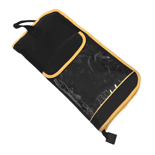 FUNOMOCYA Portable Dumb Drum Pad Bag Organizer Case with Shoulder Strap for Drum Pads Mallets Drumsticks Chic Design for Musicians The Go