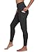 90 Degree by Reflex PW74542 Womens Performance Activewear Power Flex Yoga Pants Black Leggings