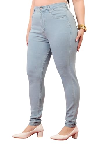 Image of Miss Chase A+ Women's Wide-Leg High Rise Regular Length Stretchable Denim Jeans