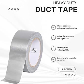Image of TRUEBOND Duct Tape 48mm X 50 Meter Versatile Adhesive Tape for Repairs, Sealing, Bundling, Packaging, Crafting, and Emergency Situations (Pack of 2)