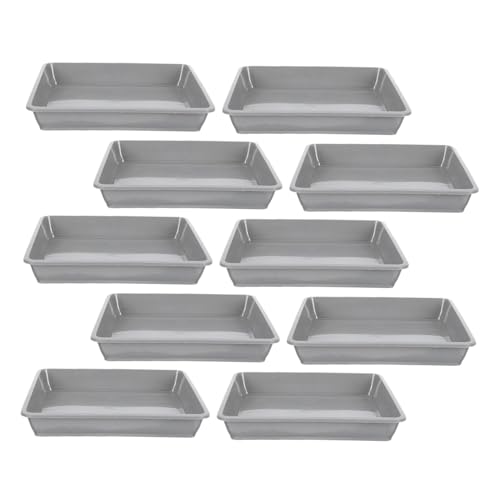 Totority 10個深型正方形水受け皿で効率的な水滴管理 滑らかな縁で手入れ簡単 室内外の鉢植えや盆栽に 家具を水滴や汚れから保護するトレー